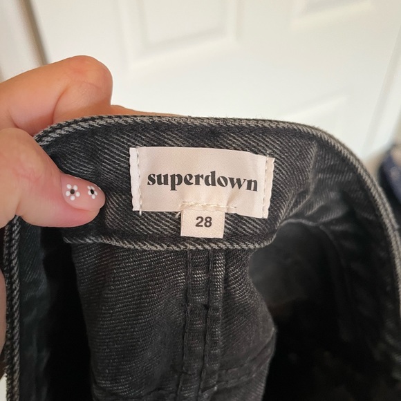 Revolve black denim shorts - Picture 3 of 4